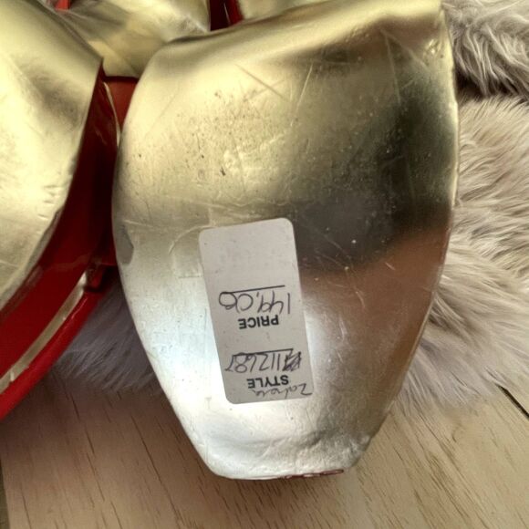 Bebe Red Patent Leather Stiletto Heels Size 8.5 | Brand New in Box | Bold & Chi - Picture 7 of 10